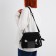 Youth bag with zipper, black color