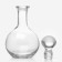 Glass decanter for wine, 0.5 l