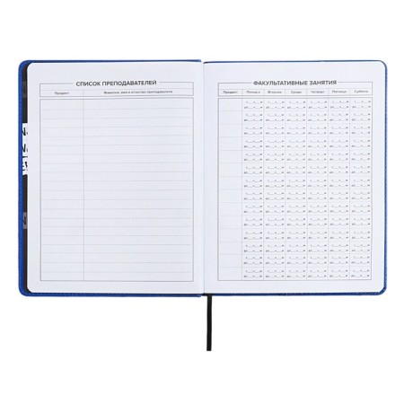School diary for grades 1-11 Prividies, hard cover, artificial leather, foil embossing, tin-rush, liesse, 48 sheets, universal cheat sheet, block 80g/m2-5