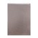 Notepad A5, 80 sheets, in a cage, on a crest, Metallic "Silver", Colored Cut, Bumwine Cover