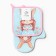 Set of kitchen. Ethel "Bright Easter" mittens-seging 20x28cm, capture 19x19cm, 100% HL