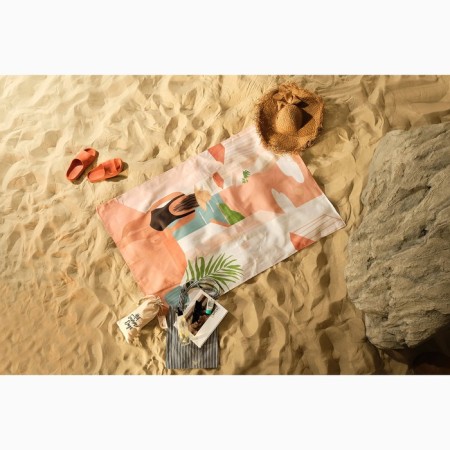 Towel beach Ethel "Girl in a swimsuit" 96x146 cm, 100% cotton-2