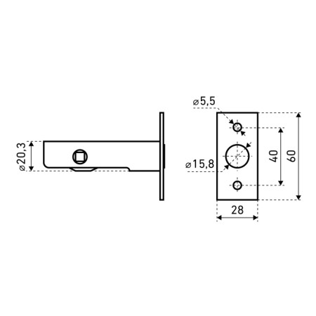 Plant cutting bulat for 01.60.04, square 8x8 mm, chrome-2