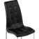 Stool on a metal frame DC2-092-2 Metal/Ecokozha, Chrome/Black 42x61x98 cm