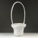 Wicker basket, 30 x 23/67 cm, white, willow