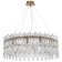 Suspended chandelier Stilform Legacy 12xe14 40w, size 80x80x60-100 cm, bronze color