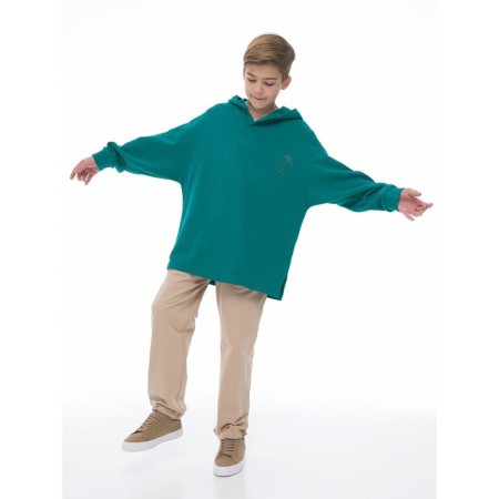 Hudy for the boy Pelican, height 128 cm, emerald color-7