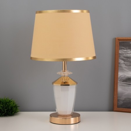 Table lamp "Yaim" 1x40W E27 1x3W LED gold 25x25x42cm