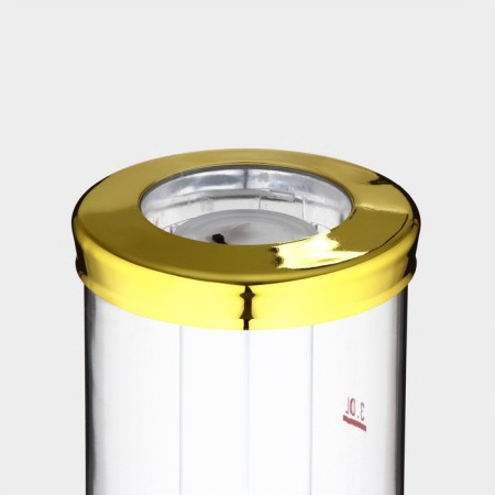 Pivnoy Tower "Petronas", 3 l, backlight flasks, 2 batteries, gold color-4