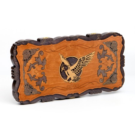 NARDA "Eagle", carved, wooden board 45 x 45 cm-1