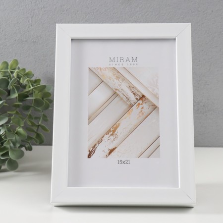 Photo frame Plastic "Mira" 15x21 cm, 650061-6 (plastic screen)-1