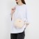 Cross-Bodi Bag on a zipper, beige color