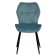 Chair "Dora y", velor tenerife Dusty Blue / Metal Black