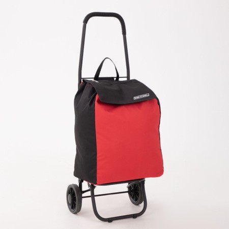 Carrier-house bag on cord, black/red color