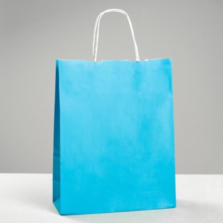 Crafts "Rainbow" Blue, 25 x 11 x 32 cm, twisted handle
