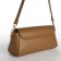 Bag Women's Messenger on the Textura valve, average size, brown color