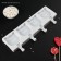 Ice cream form "cats", silicone, 38 × 14.5 × 2.5 cm, 4 cells, white color