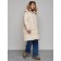 Coat insulated winter female, size 42, beige color