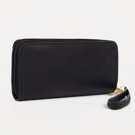Women's wallet on lightning, black color-1