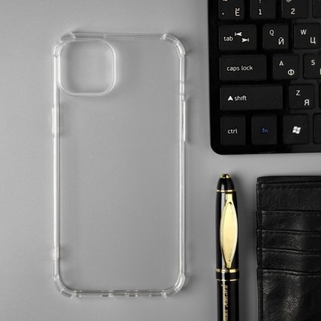 Pero cover for Apple iPhone 15 Plus, silicone, transparent, reinforced