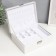 Casket to the leatherette for jewelry "White matte" 8.7x23x17.5 cm