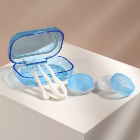 Set for contact lenses, in case, 6.5 cm × 4 cm, 3 objects, color mix-1