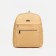 Youth backpack on lightning from textiles, 2 pockets, beige color