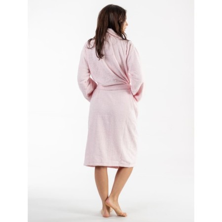 Frequency bathrobe, size 52, light pink color-1