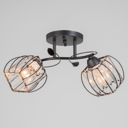 Chandelier "Dack" 2he27 40w Black 46x10x22 cm Bayerlux-1