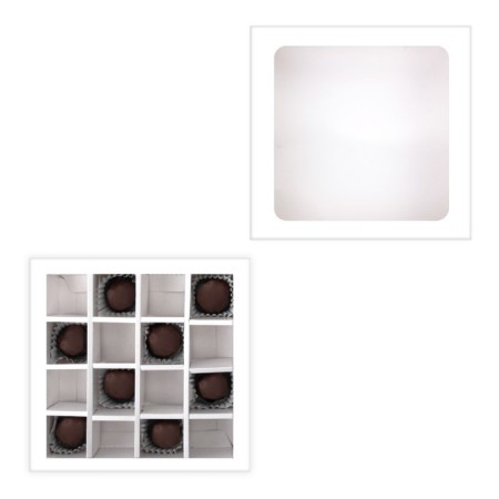 Folding box under 16 sweets, white, 17.7 x 17.7 x 3.8 cm-1