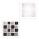 Folding box under 16 sweets, white, 17.7 x 17.7 x 3.8 cm