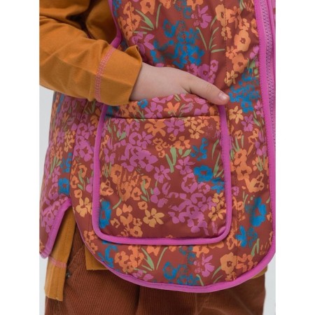 Vest for girls, height 116 cm, chocolate color-5