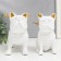 Polystone souvenir "Bulldogs with wings" white set 2 pcs 16.5x10.5x13.5 16.5x111.5x18.5 cm