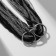 Beads "delight" Falls of threads, black-silver color, 90 cm