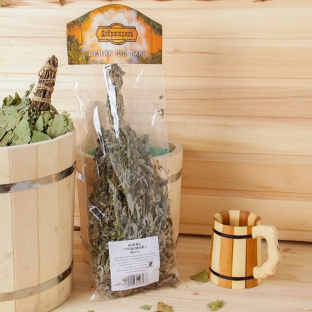 Broke for a bath 45 (+-5) cm of grass from mint, in individual packaging-1