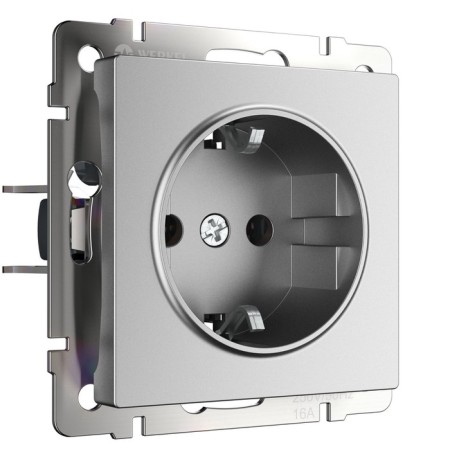 Grounding socket (silver matte) W1171065