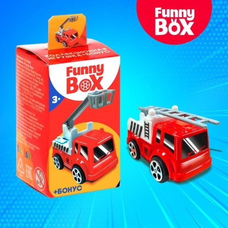 Game set of Funny Box “Fire Technique”: card, figure, sheet of stickers