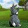 Garden figure "Zaychat" 20x18cm
