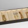 Decoration for decorations 6 cells, phlock, 38 × 18.5 × 3.5, the color is gray-beige