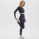 Women's legins with an insert of Minaku, black color, rr 46