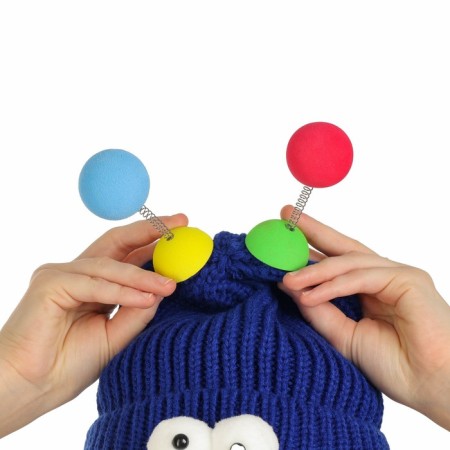 Carnival hat "Eye-player" with horns pr 56-58, blue color-4