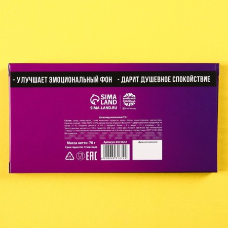 Milk chocolate "Pofigin", 70 g.-6