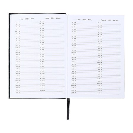 Dated diary 2024, A5, 176 sheets, Attomex.orion, Bumvinyl cover, Lasse, Blok 70 g/m2, black-8