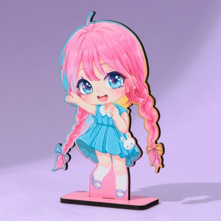 Anime figure "Honey Girl", 7.9 x 12.4 cm, tree-1