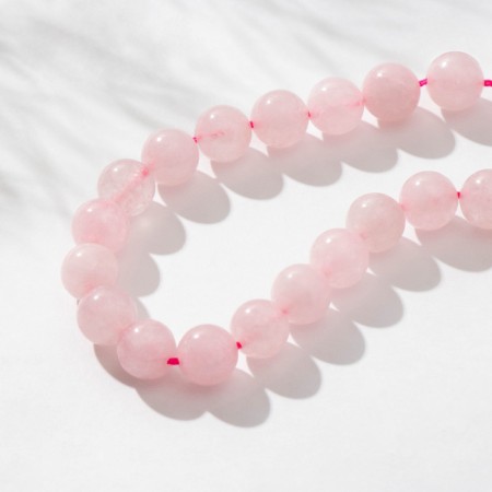 Beads on threads ball No. 10 "Quartz Pink", 37 beads-1