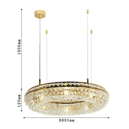 Monilibus suspended chandelier 600 mm, E14 320W-2