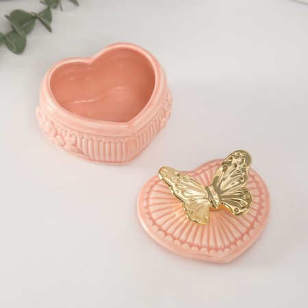 Coramics Coramics "Butterfly Provence" Pink 8.5x9.3x8.5 cm-4