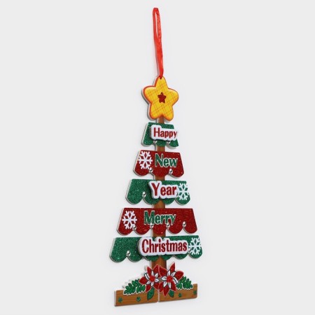 Decorative decoration (suspension) "New Year tree" 40x22.5 cm-3