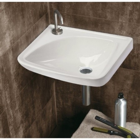 Washbuilder LZSF "Motive", width 450 mm, with a hole for the mixer on the left, mount to the wall-4