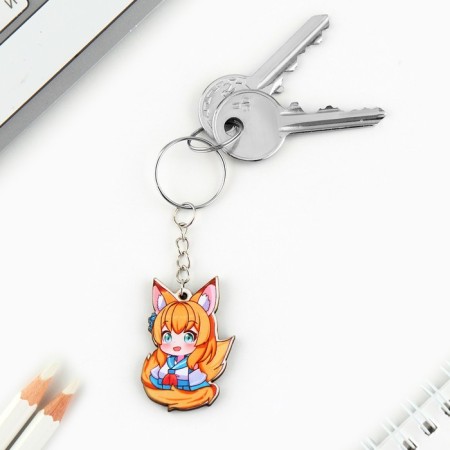 Keychain for keys with the icon "You are a nyashka", anime-6